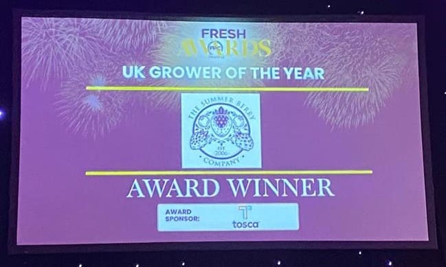 TSBC crowned UK Grower of the Year at FP Fresh Awards